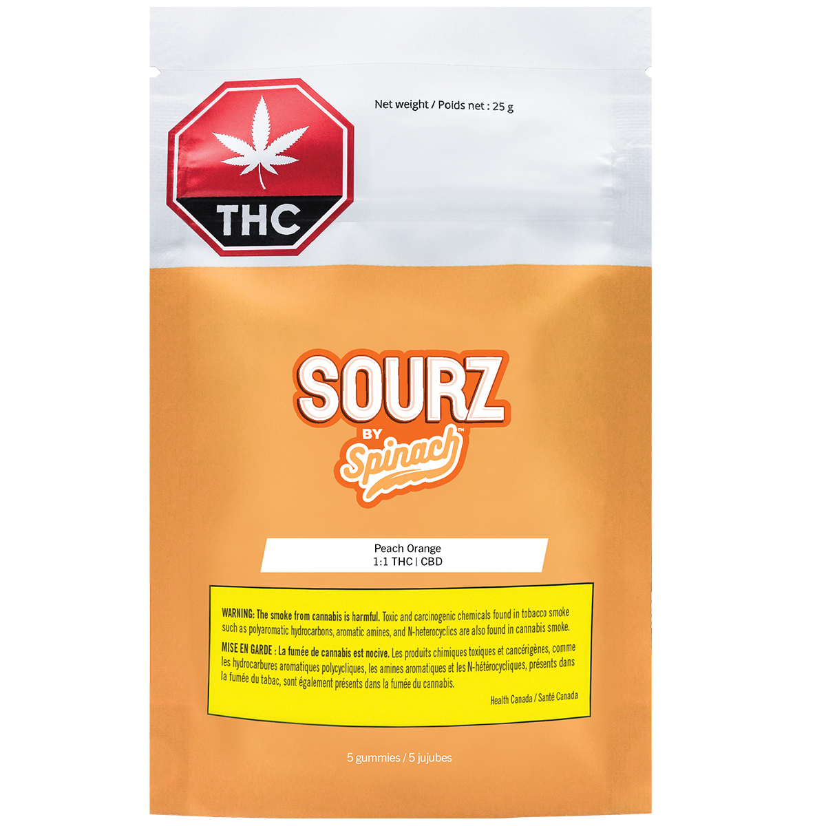 SOURZ by Spinach Peach and Orange 1:1