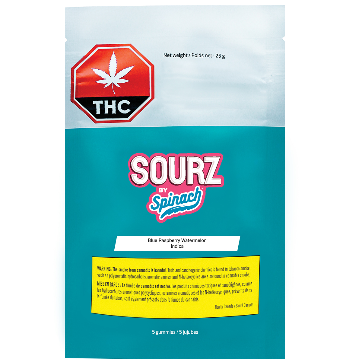 SOURZ by Spinach Blue Raspberry and Watermelon