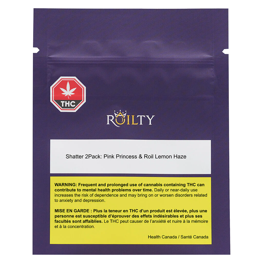 Roilty Shatter 2 Pack: Pink Princess and Roil Lemon Haze