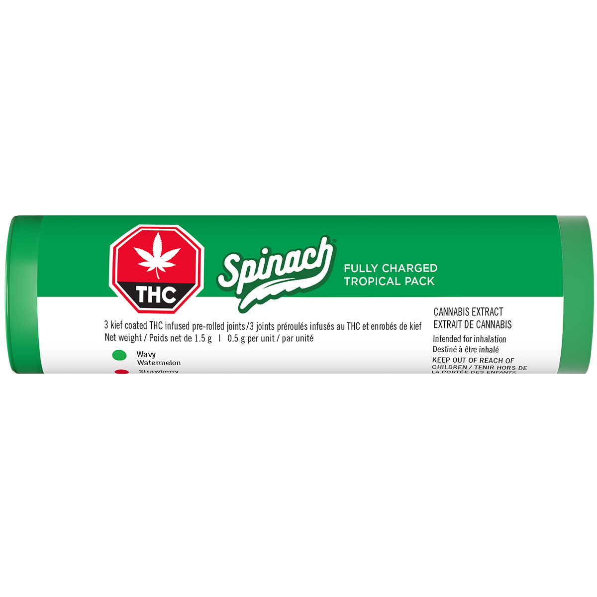 Spinach Fully Charged Tropical Multipack
