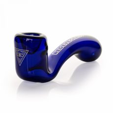 5" Blue Sherlock Hand Pipe With Ash Catcher Mouthpiece and Decals