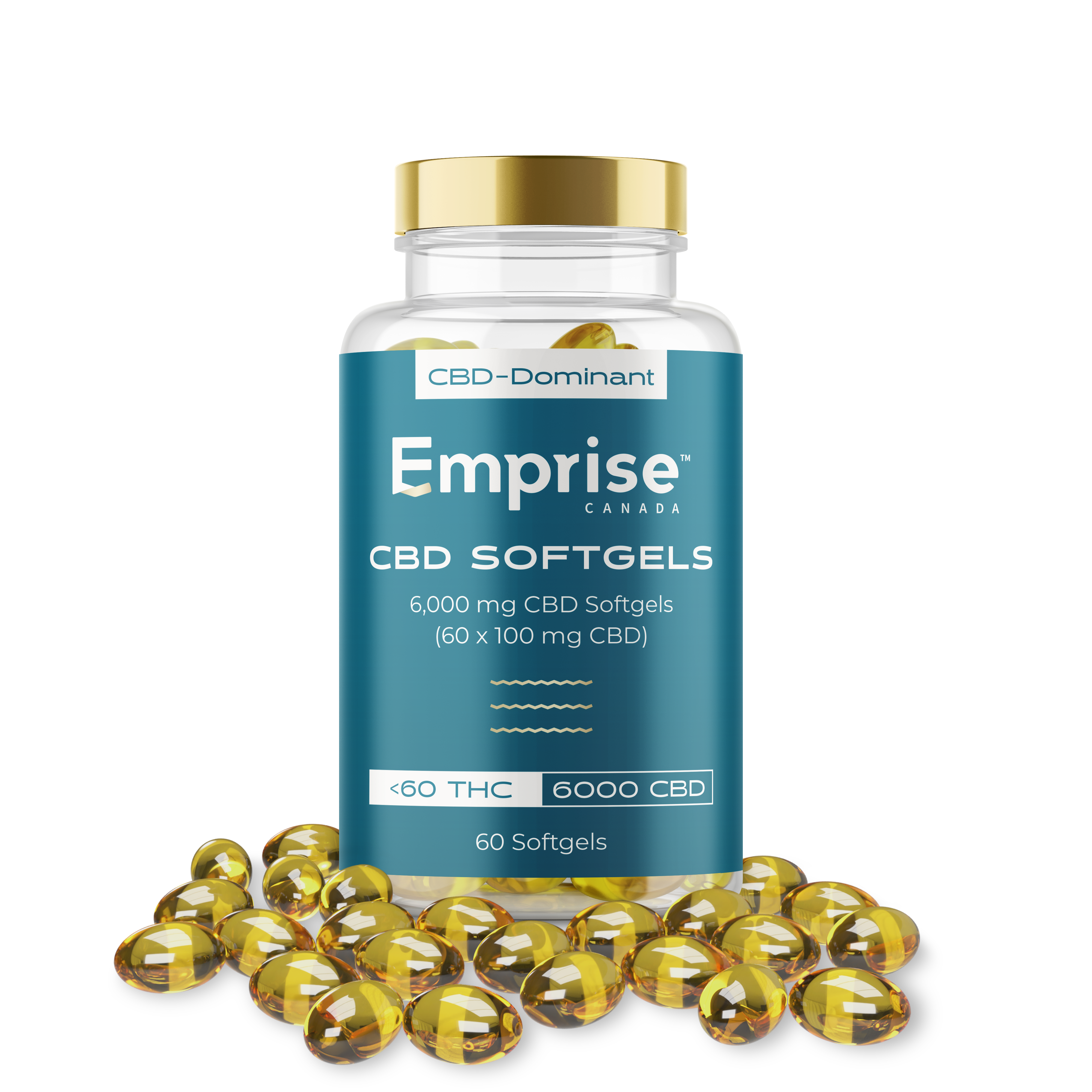 Emprise 6000mg CBD Softgels (60 x 100 mg CBD)