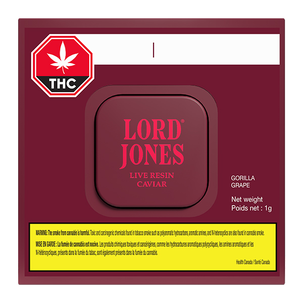 Lord Jones Live Resin Caviar Gorilla Grape - Image 2