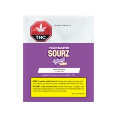 Alternative view of SOURZ by Spinach Fully Blasted Peach Passionfruit 1:1 CBN/THC Gummy