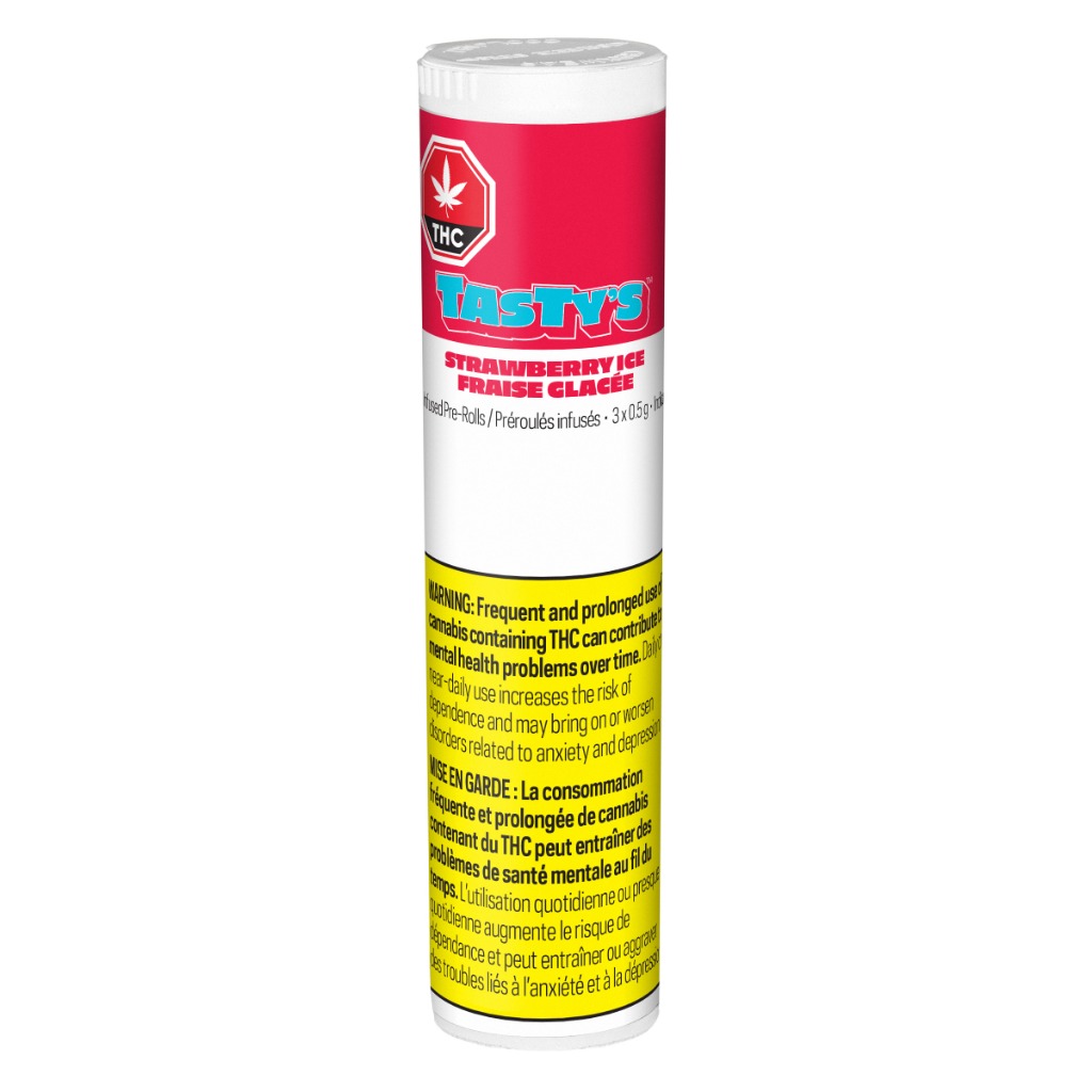 LEP Tastys Strawberry Ice Diamond Infused Pre-Roll - Image 2