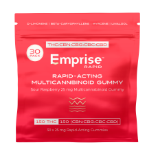 Emprise Rapid Sour Raspberry 25mg Multicannabinoid Gummy (30 Pack)