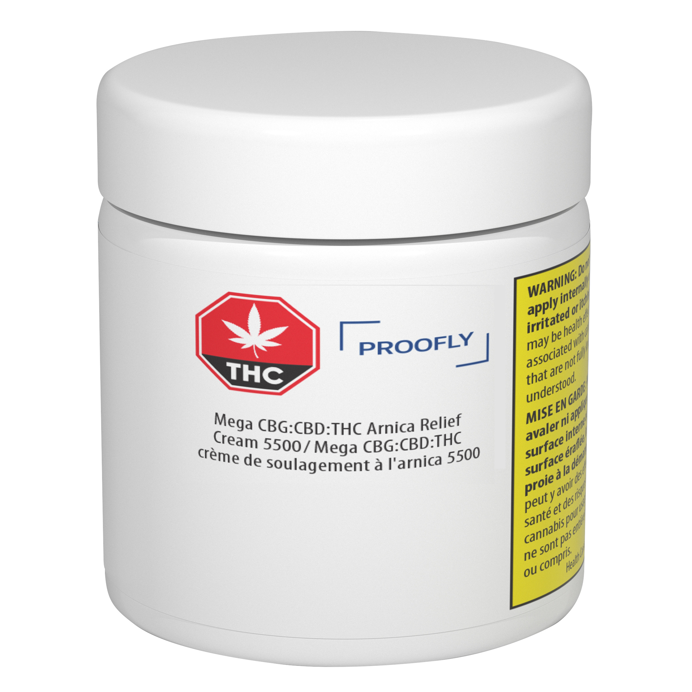Proofly Mega CBG:CBD:THC Arnica Relief Cream 5500