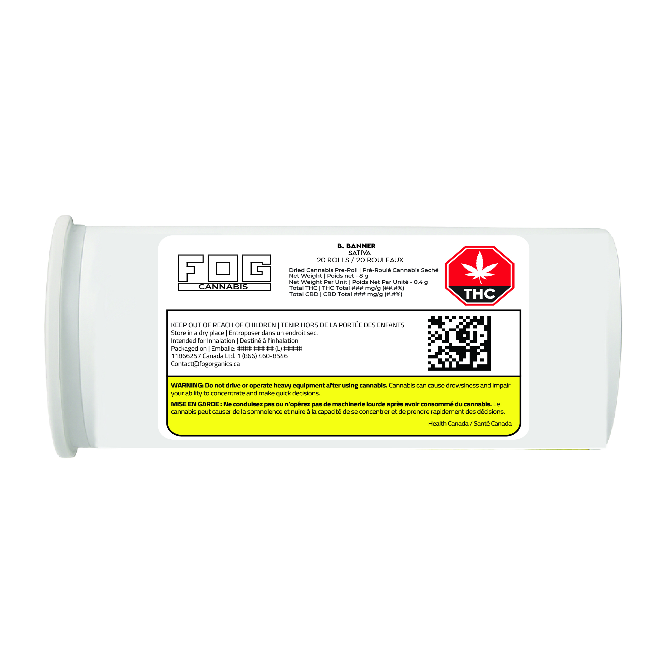 FOG Cannabis B Banner Pre Roll