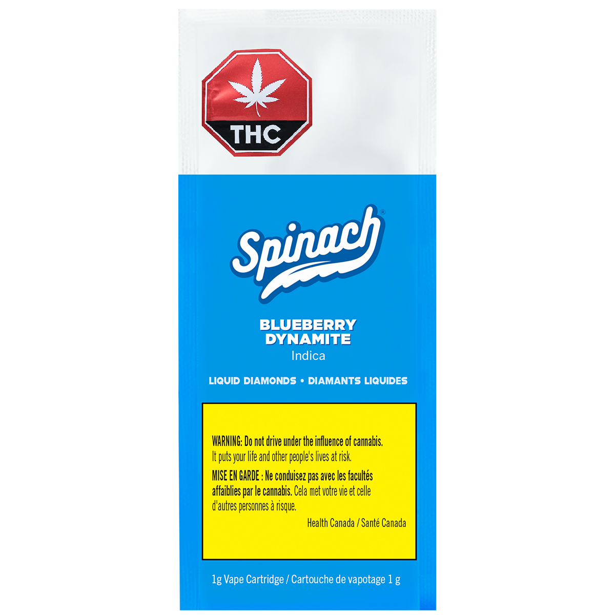 Spinach Blueberry Dynamite Liquid Diamonds 1g Vape - Image 2