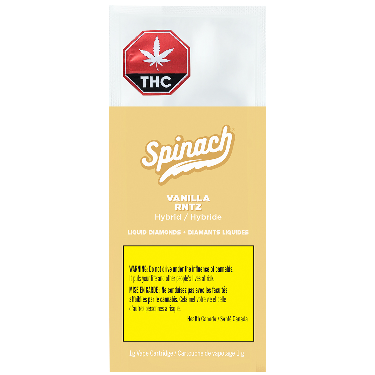 Spinach Vanilla RNTZ Liquid Diamonds 1g 510 Vape - Image 2