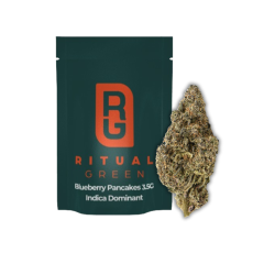 Ritual Green Blueberry Pancakes