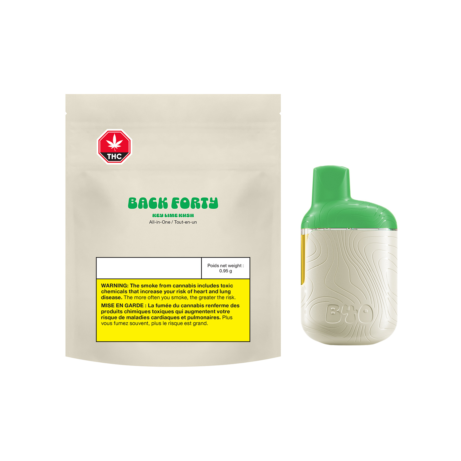 Back Forty Key Lime Kush Liquid Diamonds AIO - Image 2
